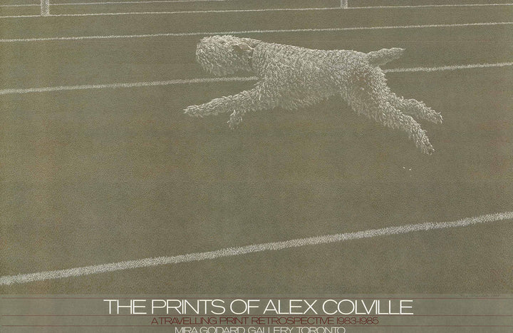 Running Dog, 1968 by Alex Colville - 24 X 36 Inches (Offset Litho Numbered & Signed) 16/43 