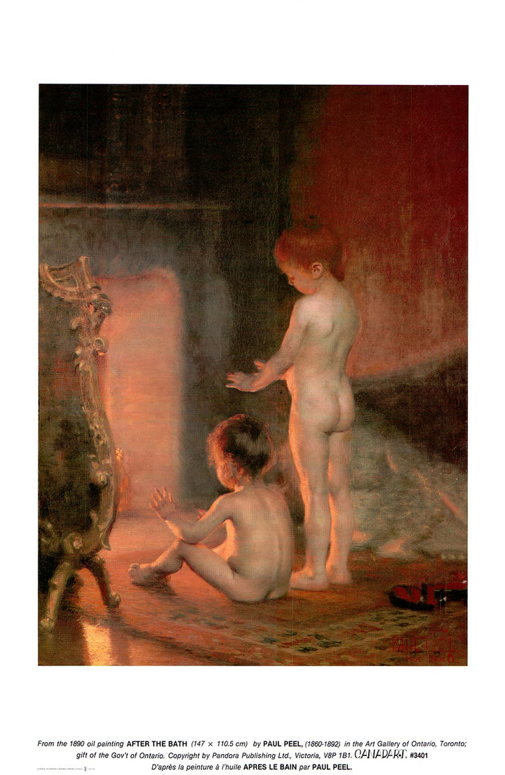 After the Bath, 1890 by Paul Peel - 12 X 18 Inches (Art Print)