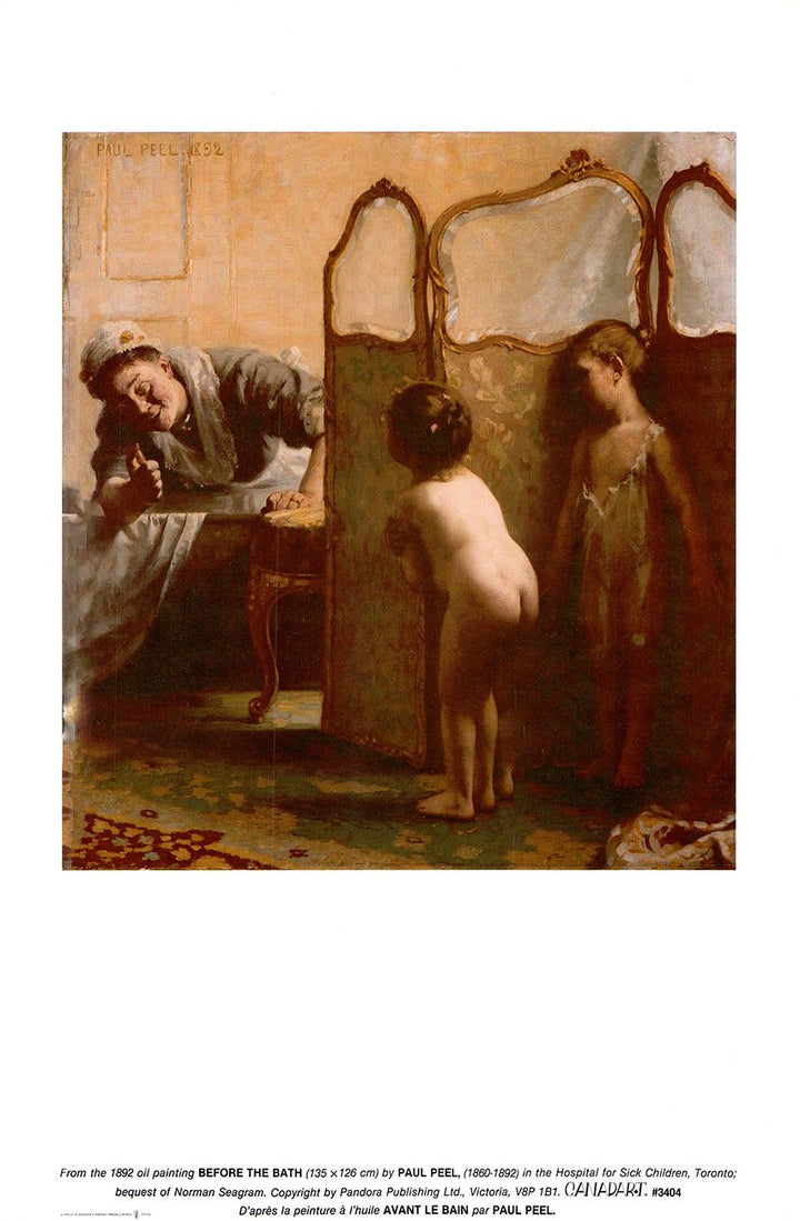 Before the Bath, 1892 by Paul Peel - 12 X 18 Inches (Art Print)
