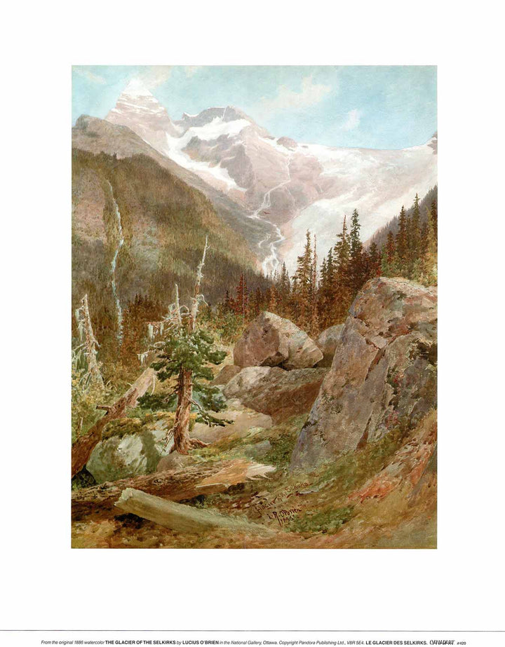 The Glacier of the Selkirks, 1886 by Lucius O'Brien - 19 X 24 Inches (Art Print)