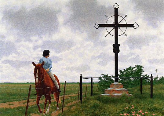 French Cross, 1988 by Alex Colville - 15 X 20 Inches (Art Print)