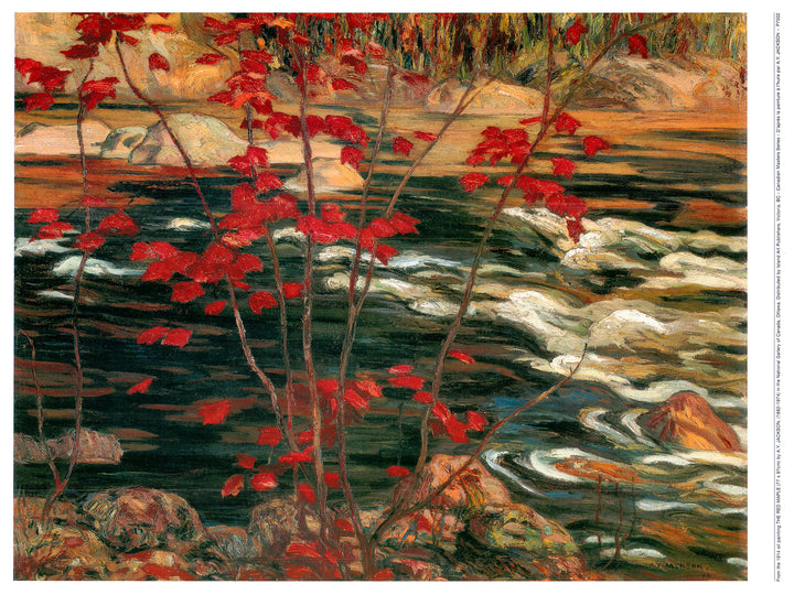 The Red Maple, 1914 by Alexander Young Jackson - 19 X 25 Inches (Art Print)