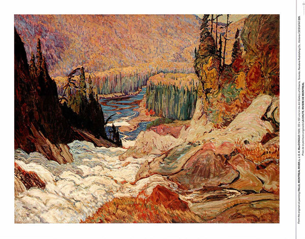 Falls, Montreal River, 1920 by J.E.H. MacDonald - 19 X 24 Inches (Art Print)
