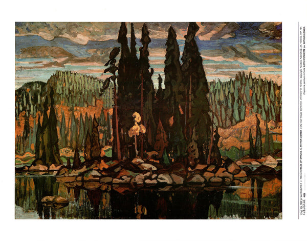 Isles of Spruce, 1922 by Arthur Lismer - 19 X 24 Inches (Art Print)