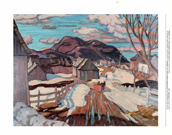 On the Road to Baie St. Paul, 1932 by Alexander Young Jackson - 20 X 25 Inches (Art Print)