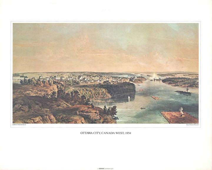 Ottawa City, Canada West, 1854 by Edwin Whitefield - 19 X 23 Inches (Art Print)