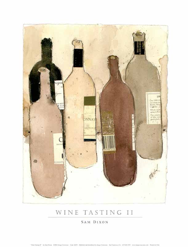 Wine Tasting II by Sam Dixon - 11 X 14 Inches (Art Print)