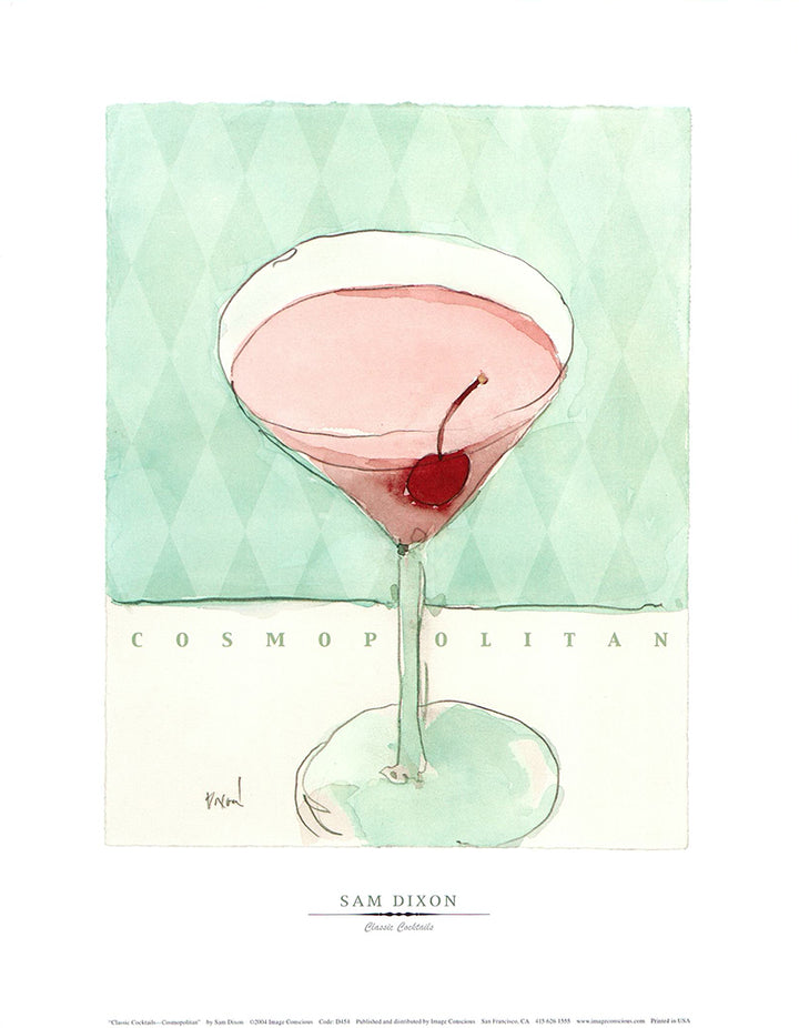Cosmopolitan by Sam Dixon - 11 X 14 inches (Art Print)