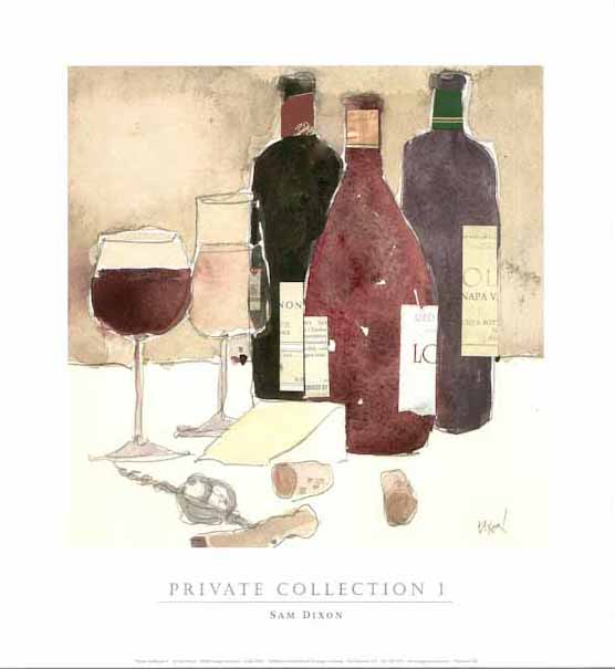 Private Collection I by Sam Dixon - 13 X 14 Inches (Art Print)