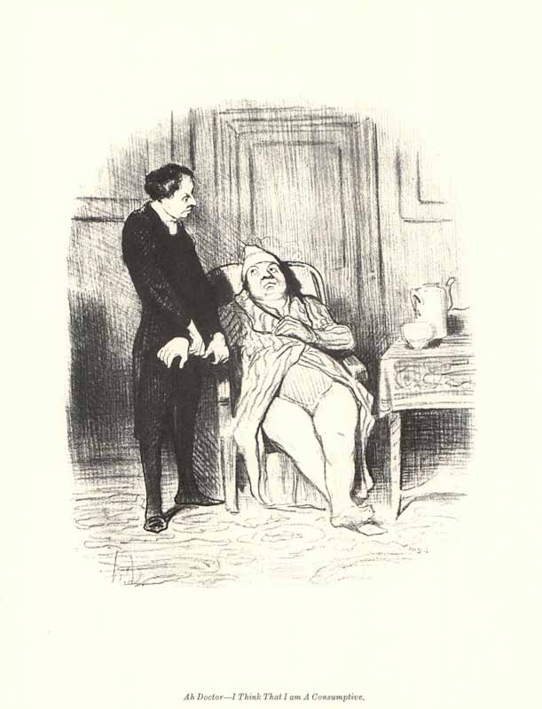 Ah Doctor by Honore Daumier - 10 X 12 Inches (Art Print)