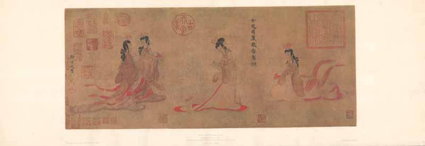 La Monitrice de la Cour by Kou Kai-Tche - 13 X 36 Inches (Art Print)