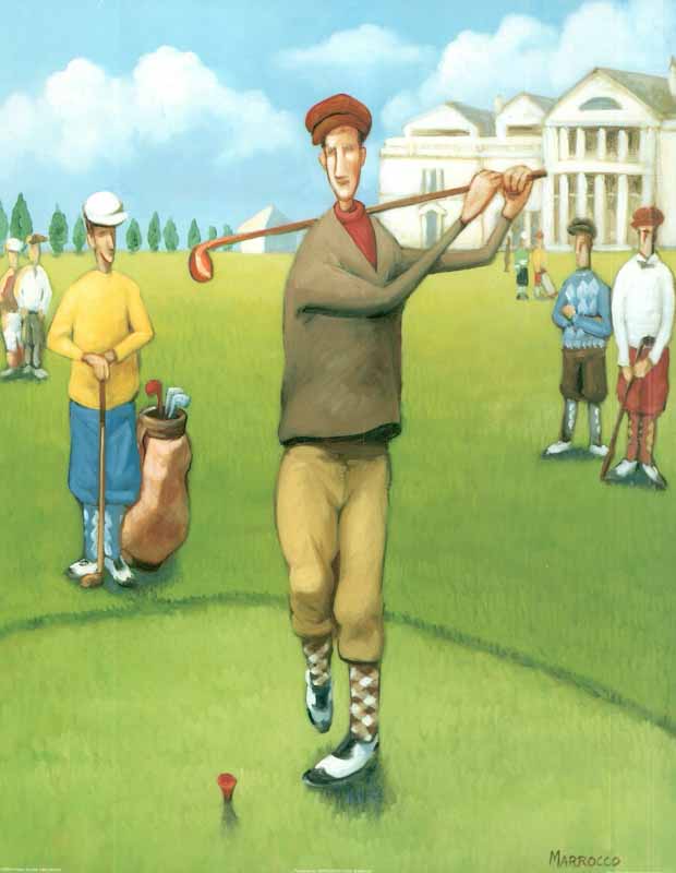 The First Tee by David Marrocco - 11 X 14 Inches (Art Print)