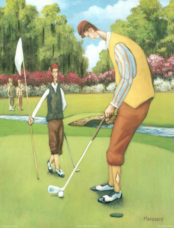 Putting for Birdie by David Marrocco - 11 X 14 Inches (Art Print)