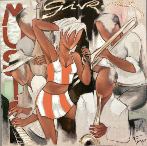 Give My Music by Pierre Farel - 20 X 20 Inches (Art Print)