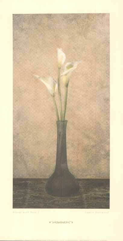 Floral With Vase I by Laurie Eastwood - 8 X 15 Inches (Art Print)