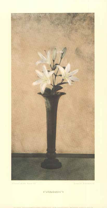 Floral With Vase II by Laurie Eastwood - 8 X 15 Inches (Art Print)