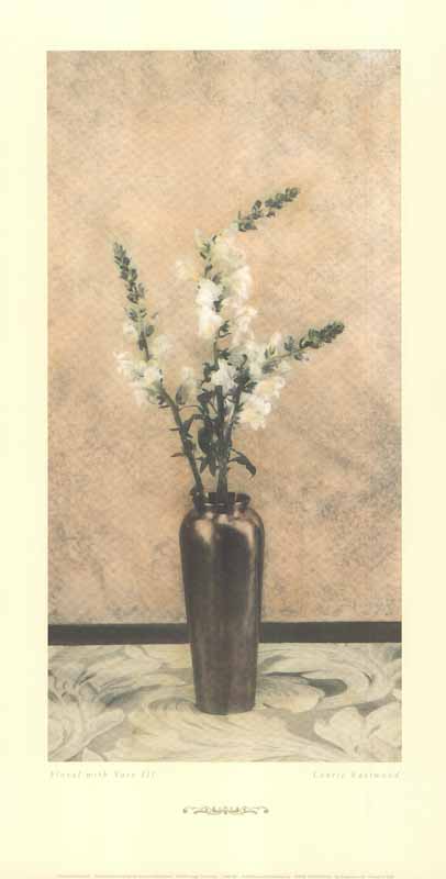Floral With Vase III by Laurie Eastwood - 8 X 15 Inches (Art Print)