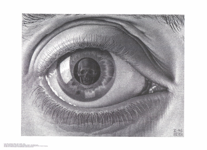 Eye by M. C. Escher - 16 X 22 Inches (Art Print)