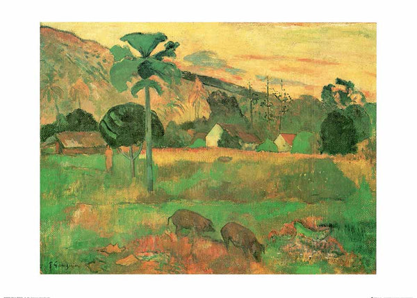 Haere mai (Viens ici), 1891 par Paul Gauguin - 20 X 28 pouces (Impression d'art)