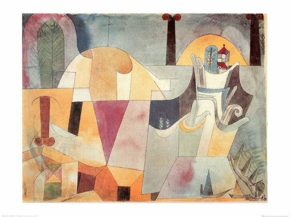 Landscape with Black Columns, 1919 by Paul Klee - 24 X 32 Inches (Art Print)