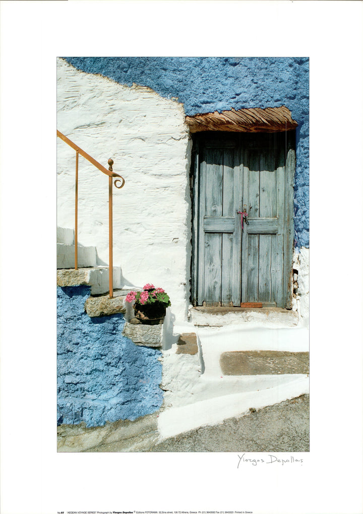 Rustic Portico by Yiorgos Depollas - 20 X 28 Inches (Art Print)