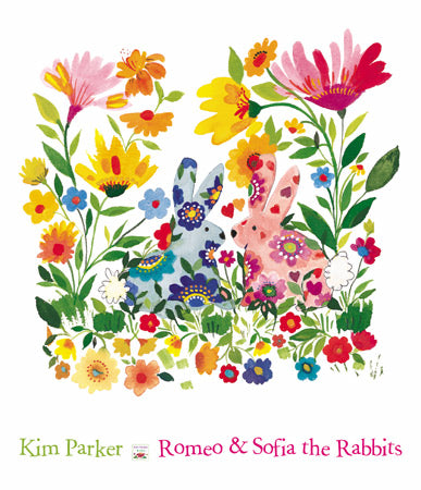 Romeo And Sofia The Rabbits by Kim Parker - 12 X 14 (Art Print)