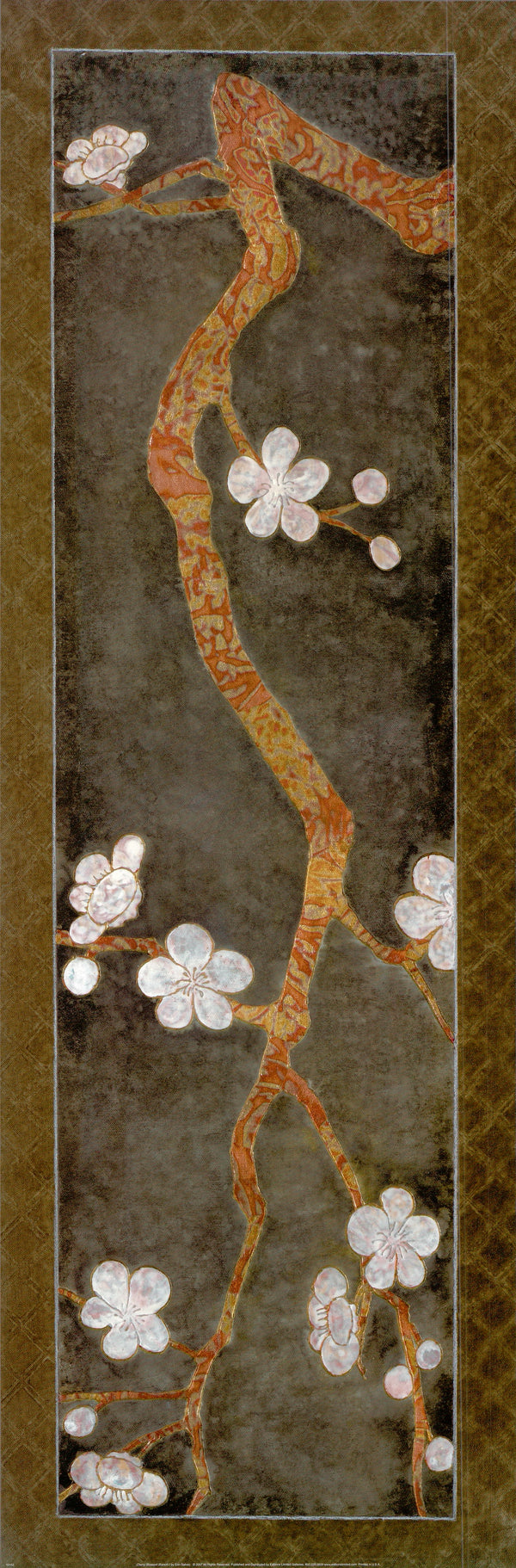Cherry Blossom Branch I by Erin Galvez - 12 X 36 Inches (Art Print)