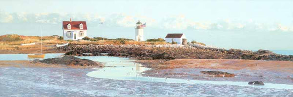 Goat Island Light II by Connie Boswell - 12 X 36 Inches (Art Print)