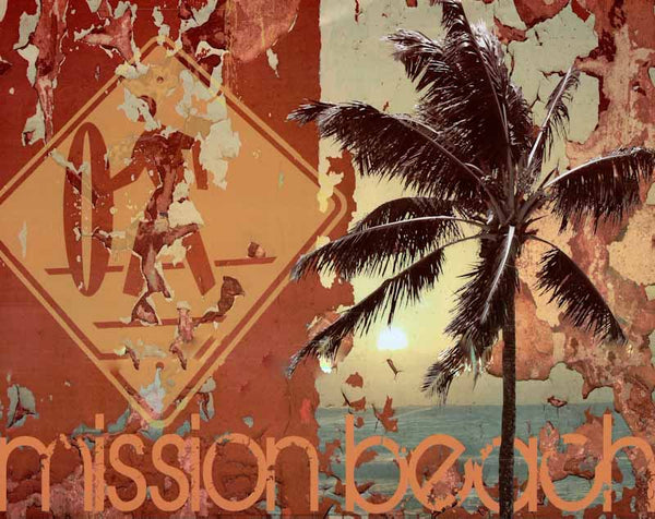 New Mission Beach by MJ Lew - 16 X 20 Inches (Art Print)