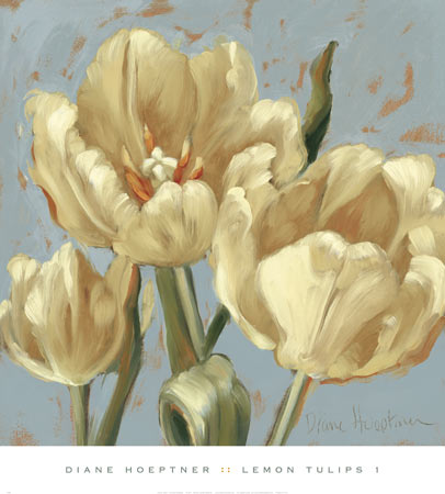 Lemon Tulips 1 by Diane Hoeptner - 18 X 24 Inches (Art Print)