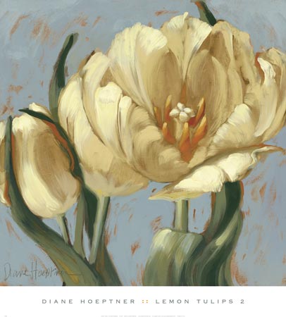 Lemon Tulips 2 by Diane Hoeptner - 18 X 24 Inches (Art Print)