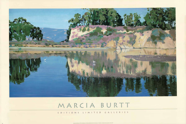 Goleta Estuary by Marcia Burtt - 24 X 36 Inches (Art Print)