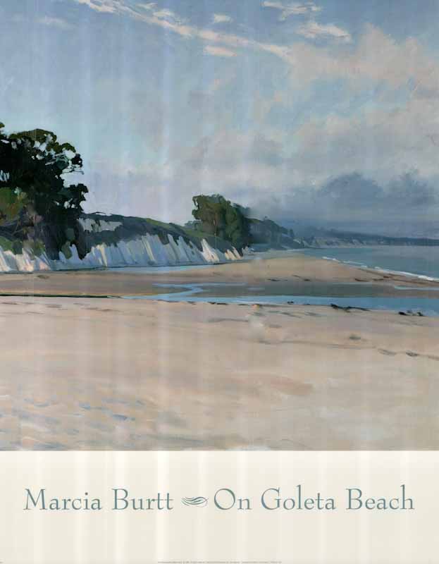 On Goleta Beach by Marcia Burtt - 24 X 30 Inches (Art Print)