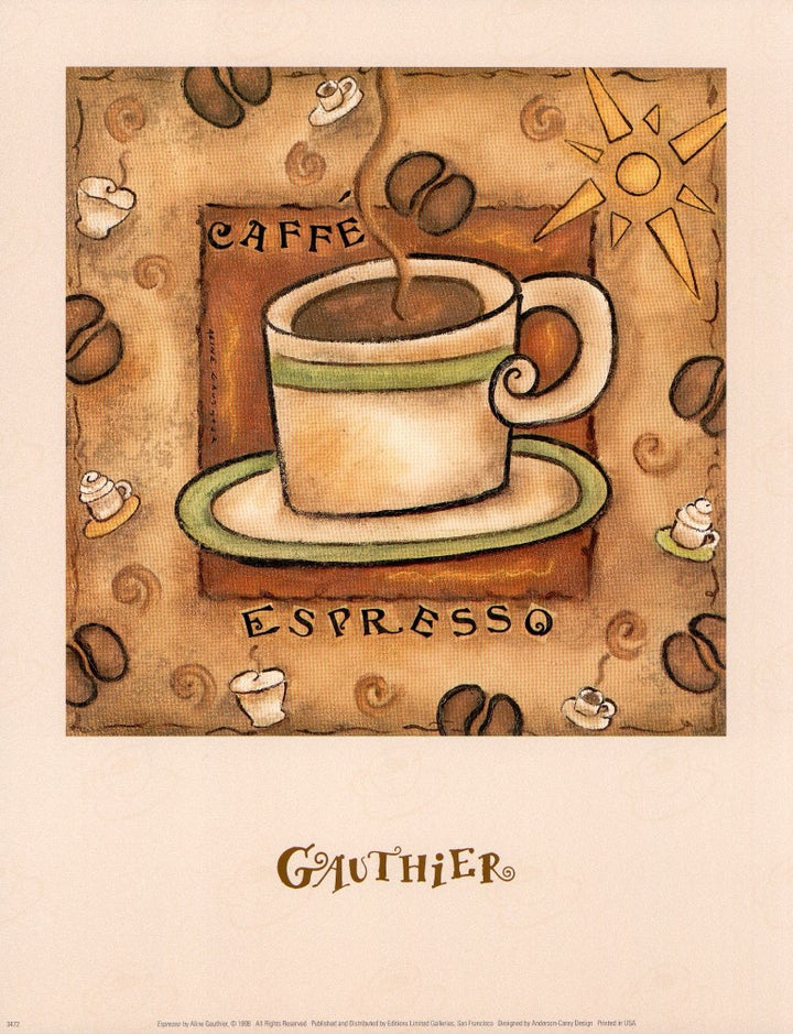 Espresso by Aline Gauthier - 11 X 14 Inches (Art Print)