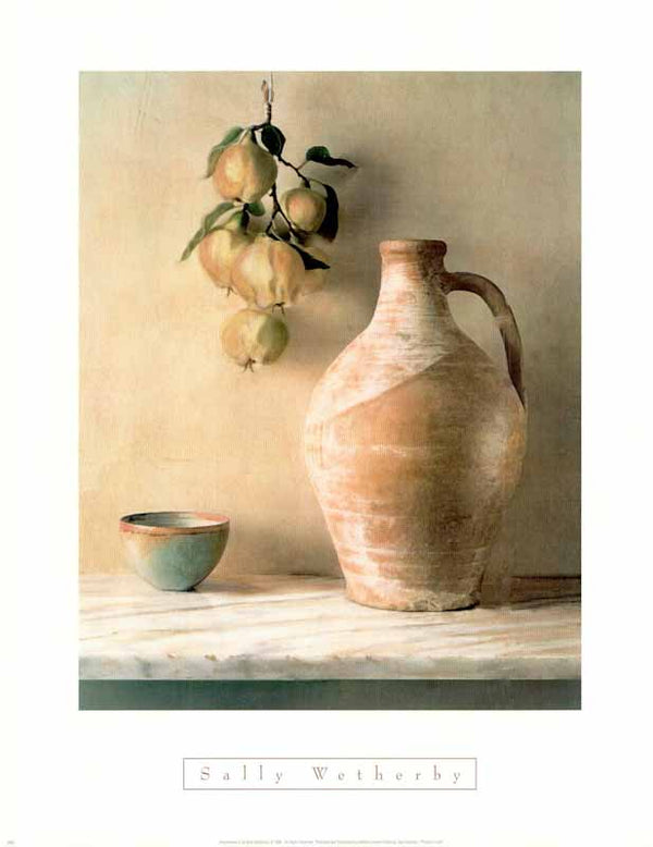 Persimmons II by Sally Wetherby - 16 X 20 Inches (Offset Lithograph)