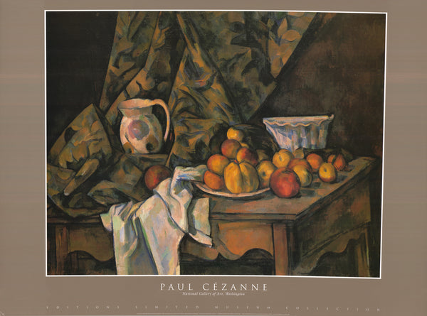 Still Life with Apples and Peaches, 1905 by Paul Cézanne - 30 X 40 Inches (Art Print)