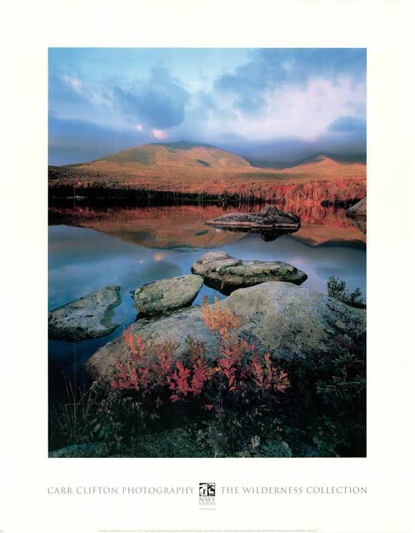 Mount Katahdin Baxter State Park Maine by Carr Clifton - 24 X 30 Inches (Art Print)