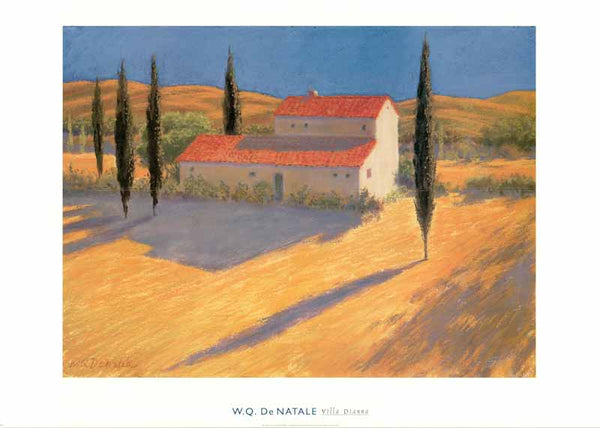Villa Dianna, by W. Q. DeNatale - 26 X 36 Inches (Art Print)