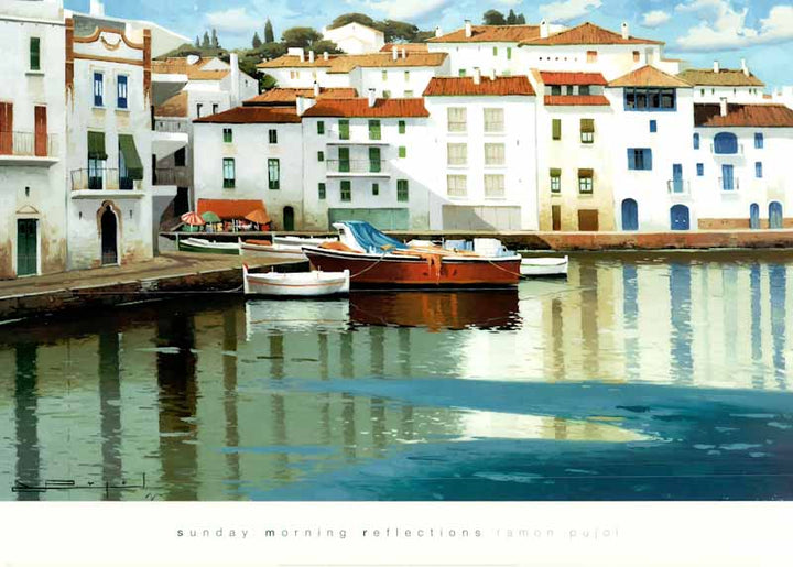 Sunday Morning Reflections by Ramon Pujol - 26 X 36 Inches (Art Print)