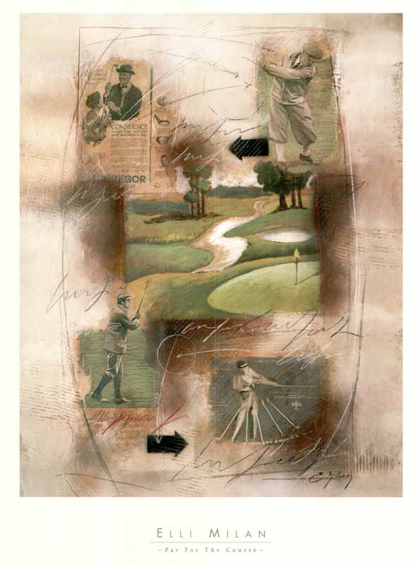 Par For The Course by Elli Milan - 18 X 24 Inches (Art Print)