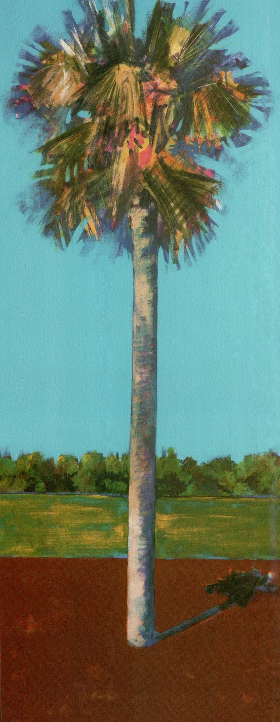 Healing Palm, Azure by Jim Draper - 8 X 20 Inches (Art Print)