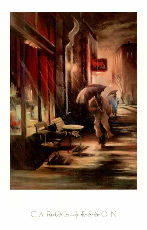 Greenwich Village Reflections by Carol Jessen - 24 X 36 Inches (Art Print)