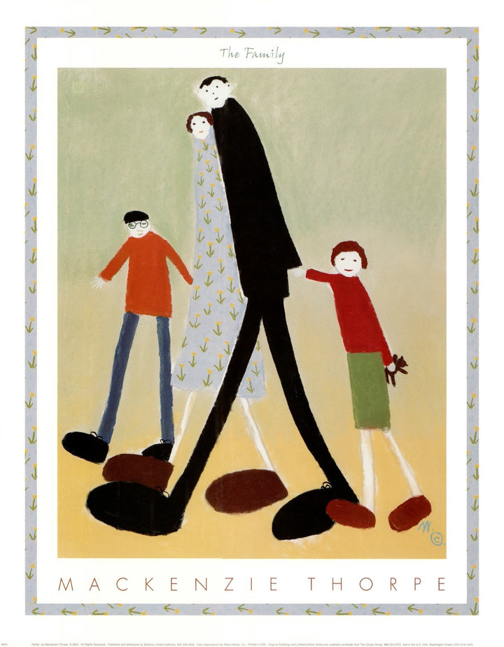 Family by Mackenzie Thorpe - 16 X 20 Inches (Art Print)