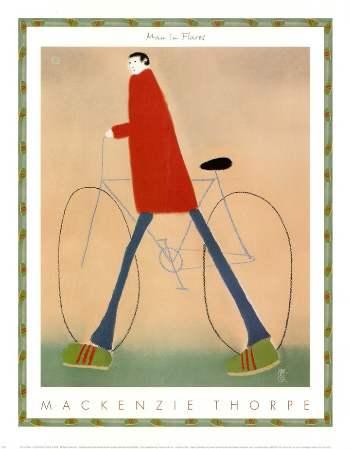 Man in Flares by Mackenzie Thorpe - 16 X 20 Inches (Art Print)