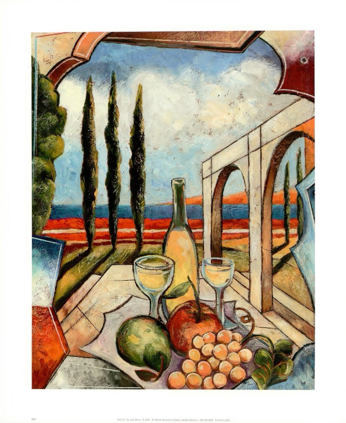 Patio II by John Milan - 10 X 12 Inches (Art Print)