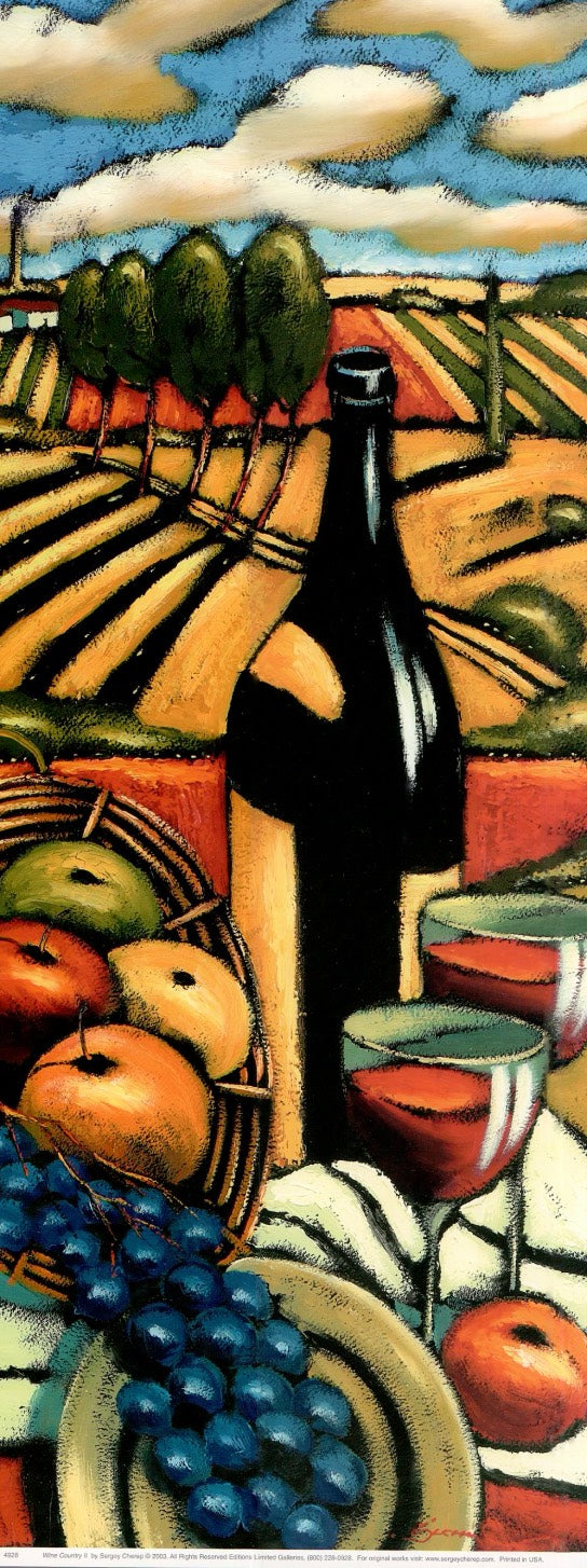 Wine Country II by Sergey Cherep - 8 X 20 Inches (Art Print ...