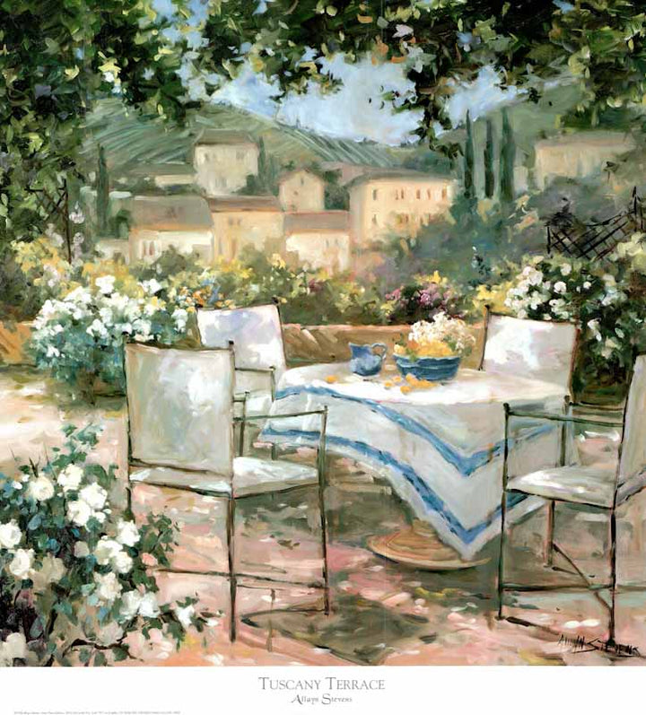 Tuscany Terrace by Allayn Stevens - 27 X 29 Inches (Art Print)