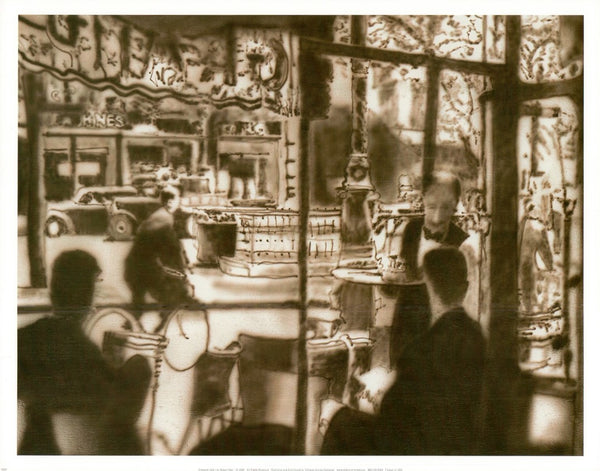 Sidewalk Café I by Robert Weil - 12 X 15 Inches (Art Print)