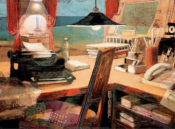 The Writer's Desk II by Joaquin Mateo - 18 X 24 Inches (Art Print)