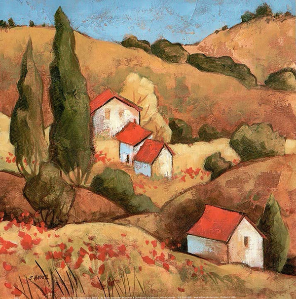 Valley View IV by Cecile Broz - 10 X 10 Inches (Art Print)